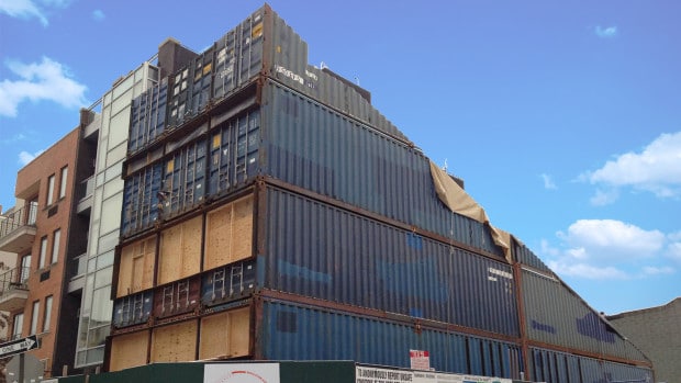 Container House project in Williamsburg Brooklyn